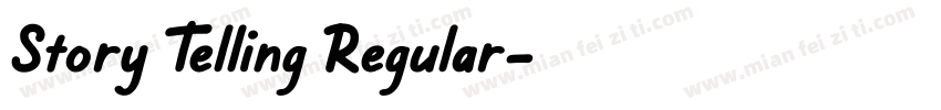 Story Telling Regular字体转换